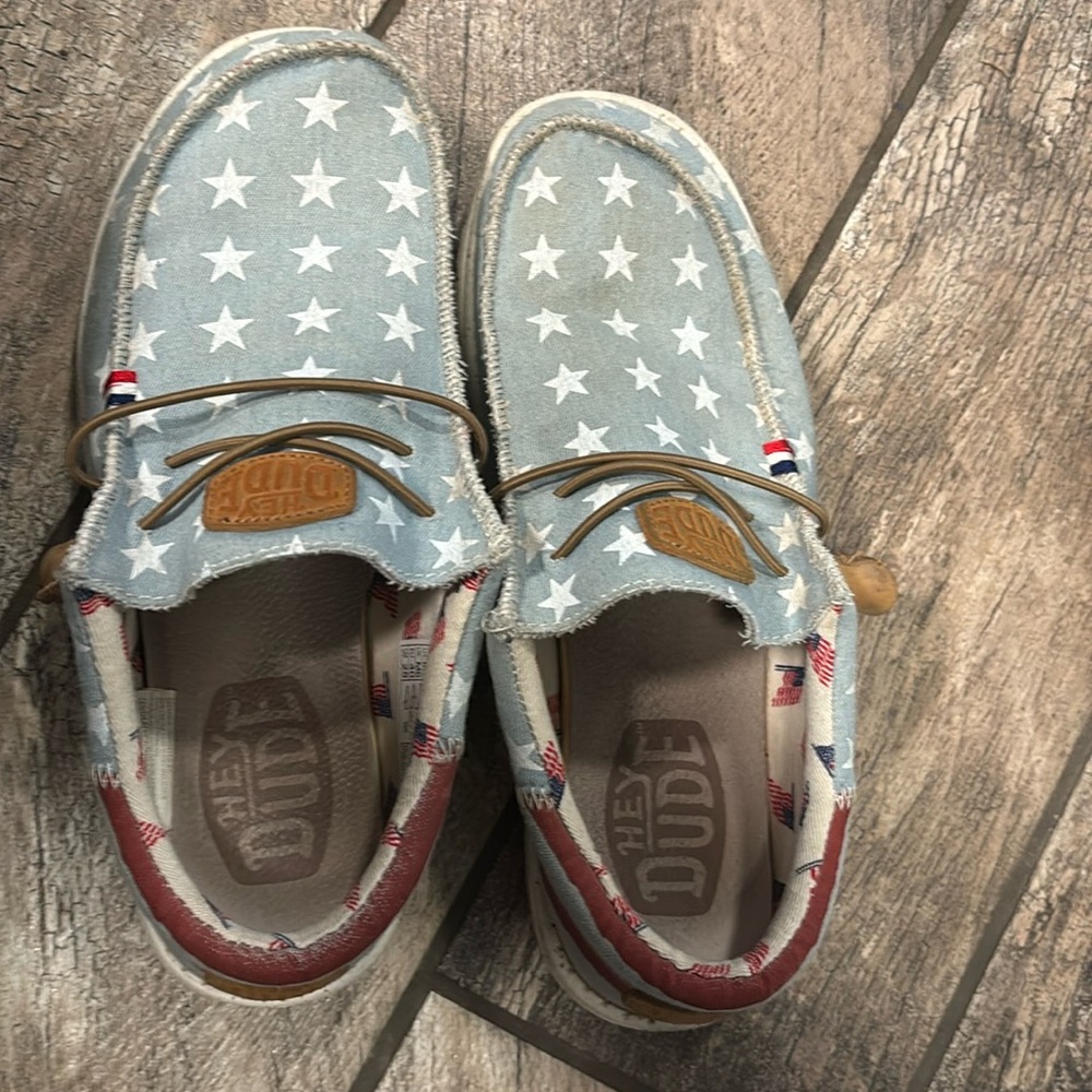 Hey dudes American flag print